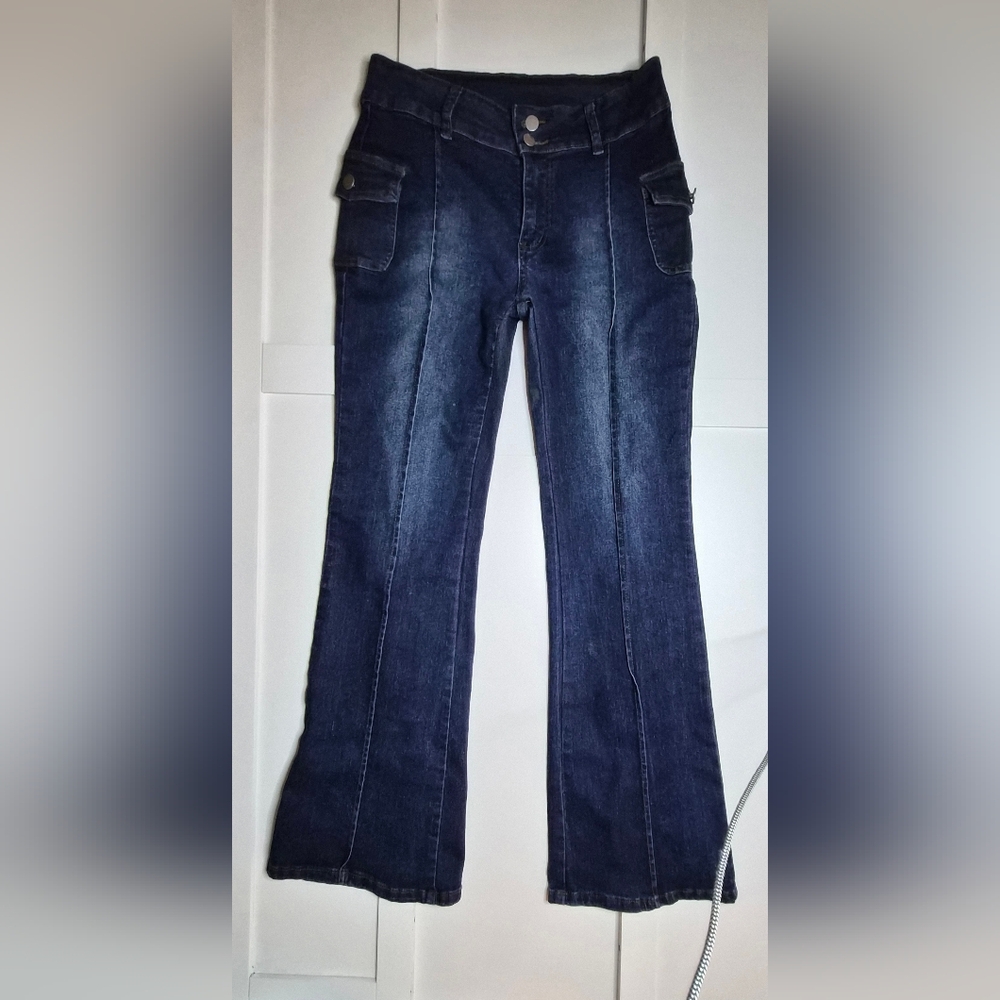 Dark Blue Flared Women's Jeans